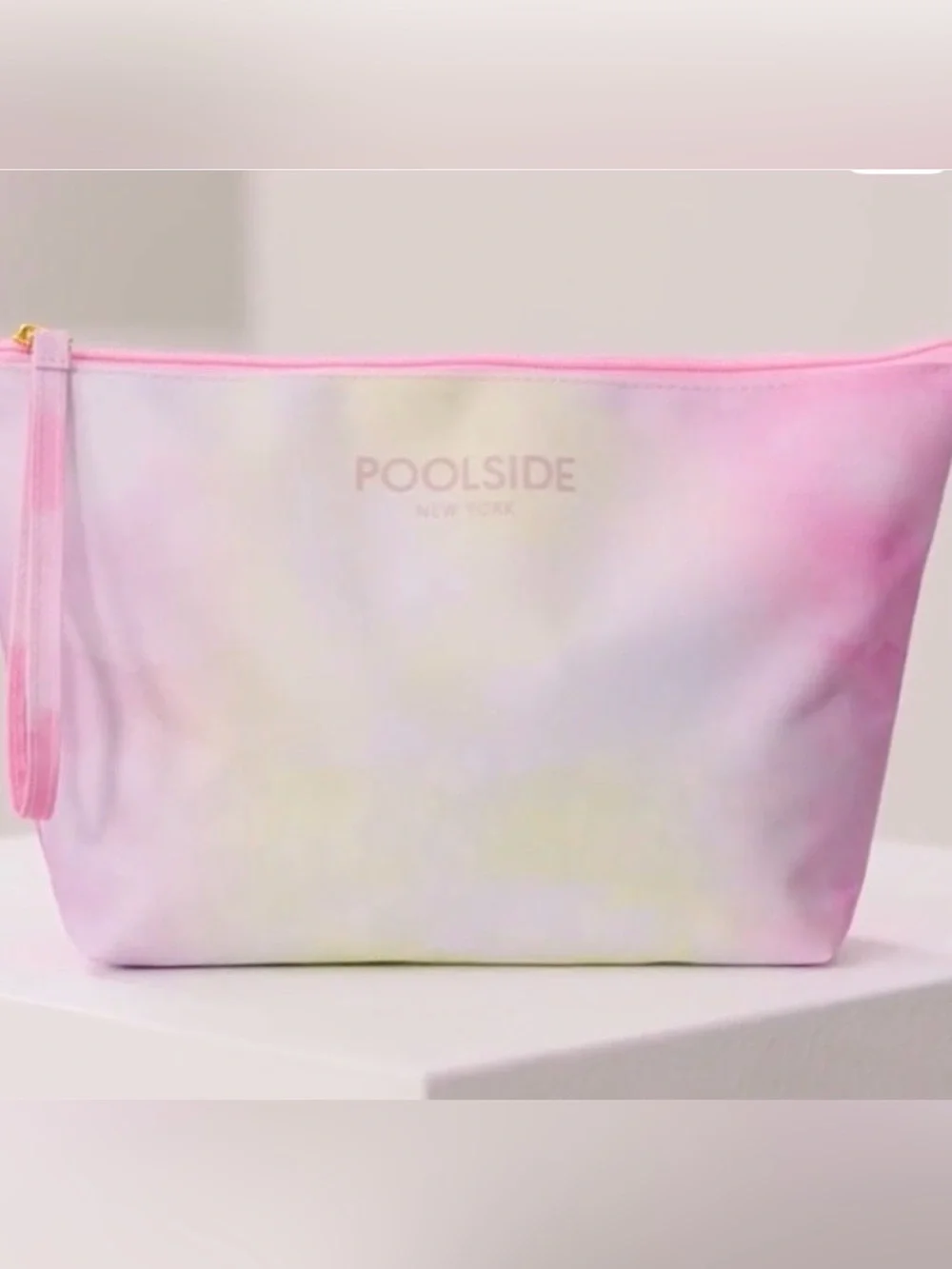 Poolside New York Tie-Dye Pink Cosmetic Pouch